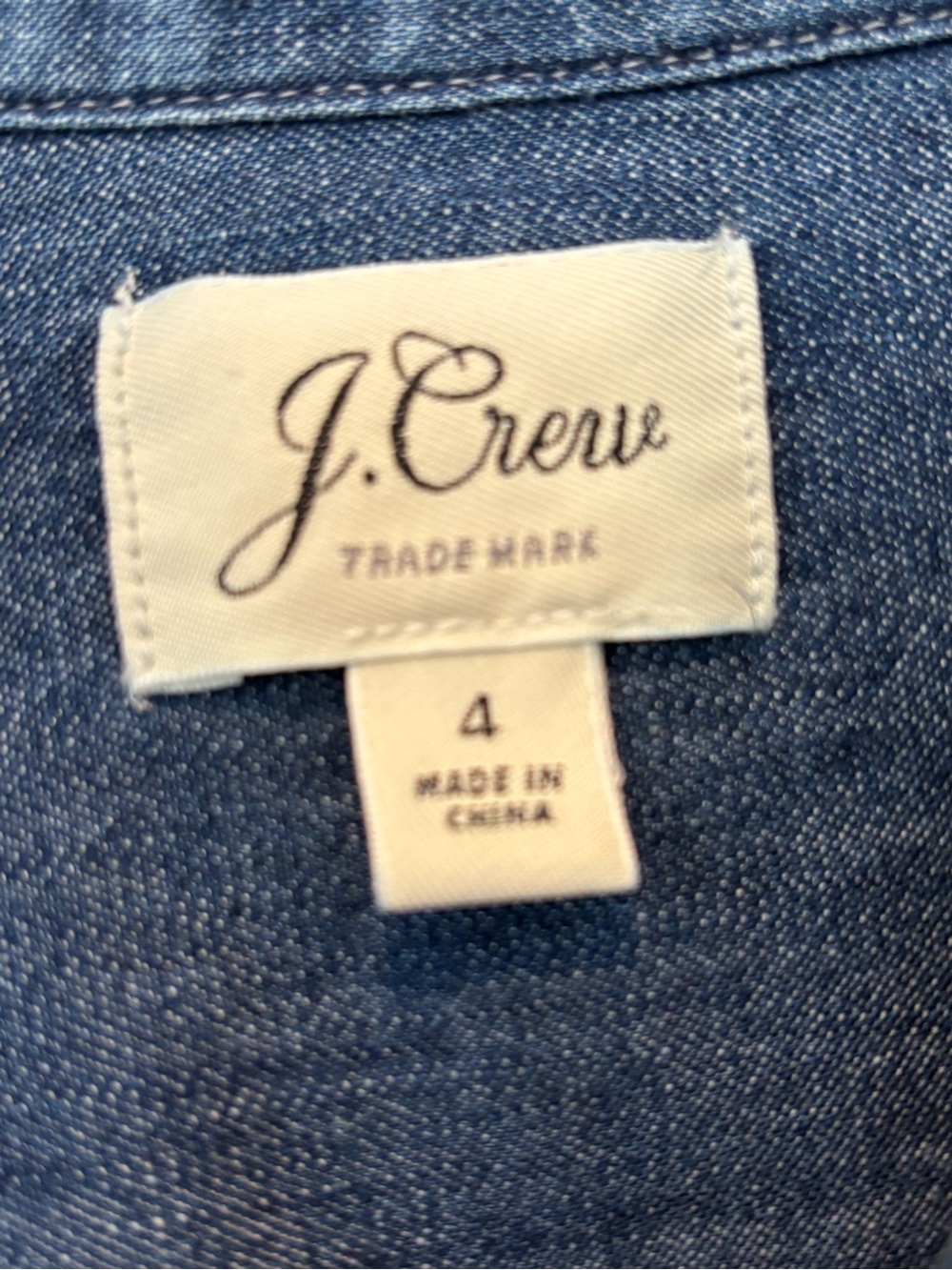J. Crew Light Blue Denim Shirt - Picture 3 of 4